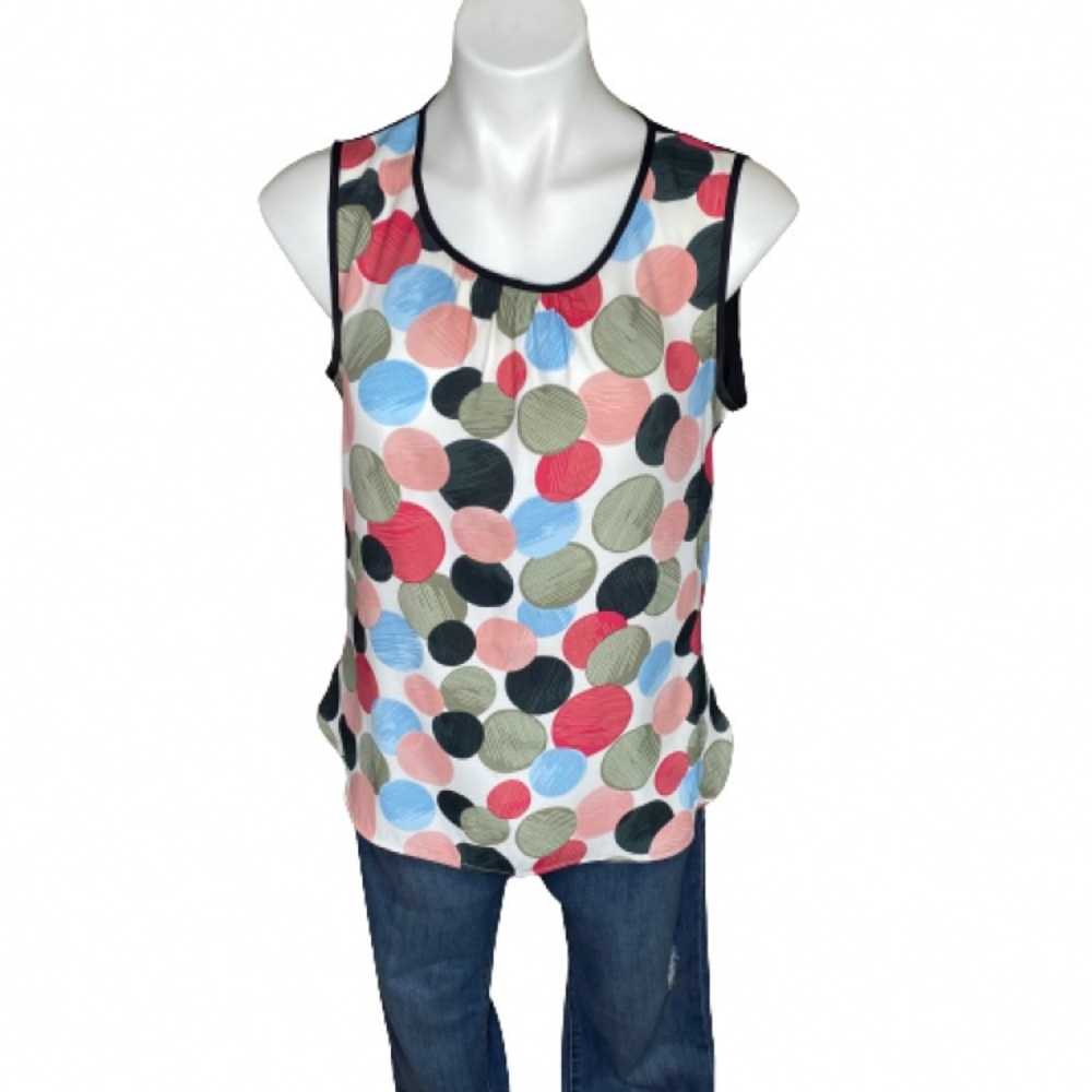 Anne Klein Dots Pattern Top
